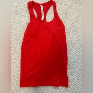 Lululemon Swiftly Tech Racerback Tank Top, Carnation Red, Size 4